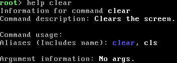 Help command